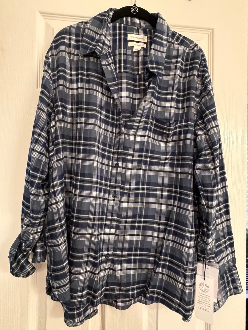 Treasure & Bond Plaid Shirt NWT